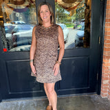 Addie Animal Print Mini Dress