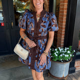 Piper Floral Belted Mini Dress