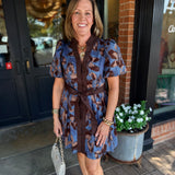 Piper Floral Belted Mini Dress