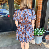 Piper Floral Belted Mini Dress