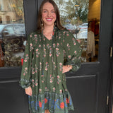 Kay Floral Print Mini Dress