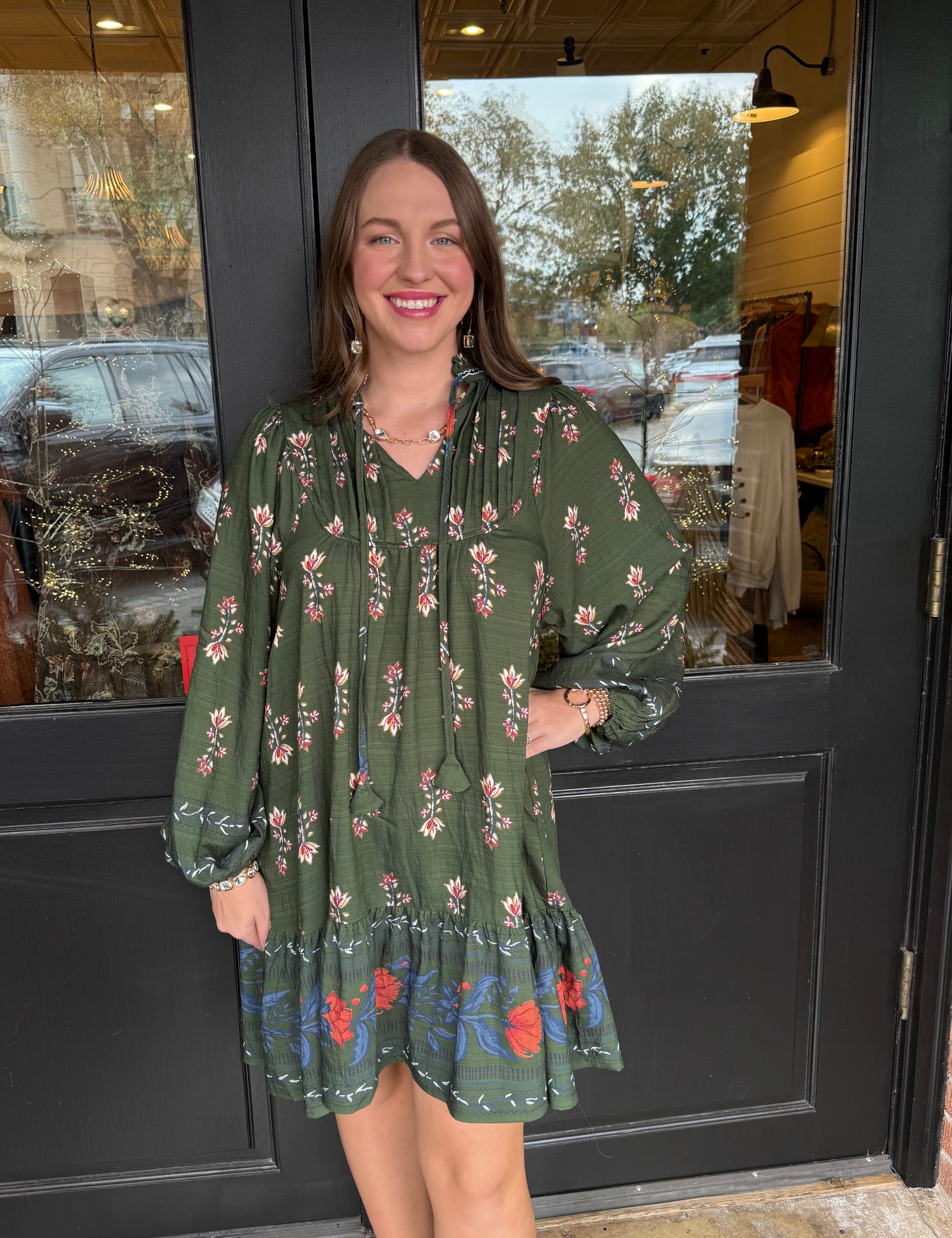 Kay Floral Print Mini Dress