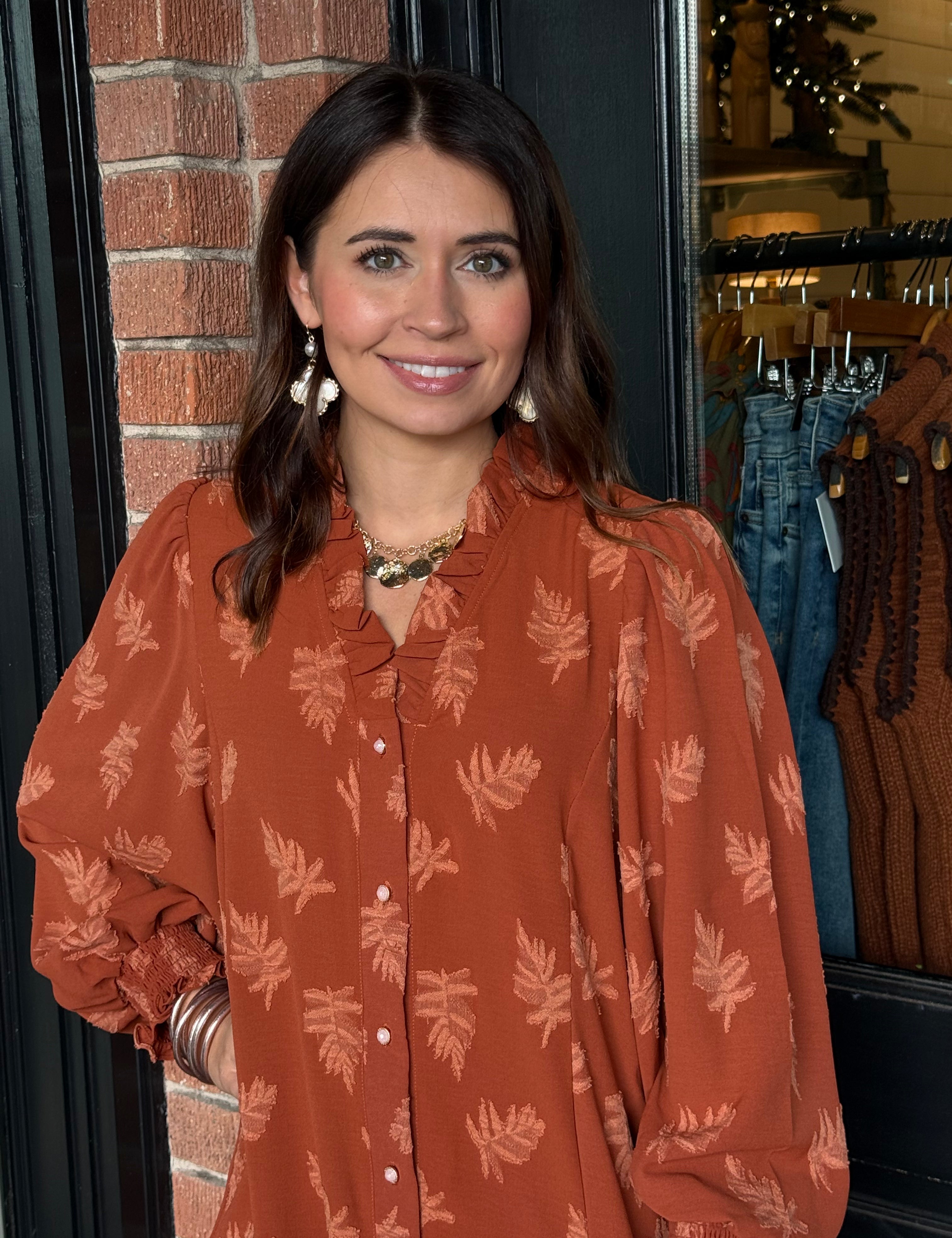 Kristen Jacquard Floral Dress