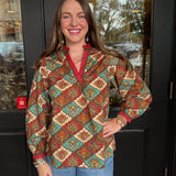 Lindsay Paisley Print Top