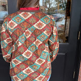 Lindsay Paisley Print Top