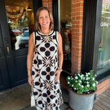 Sandy Abstract Floral Midi Dress