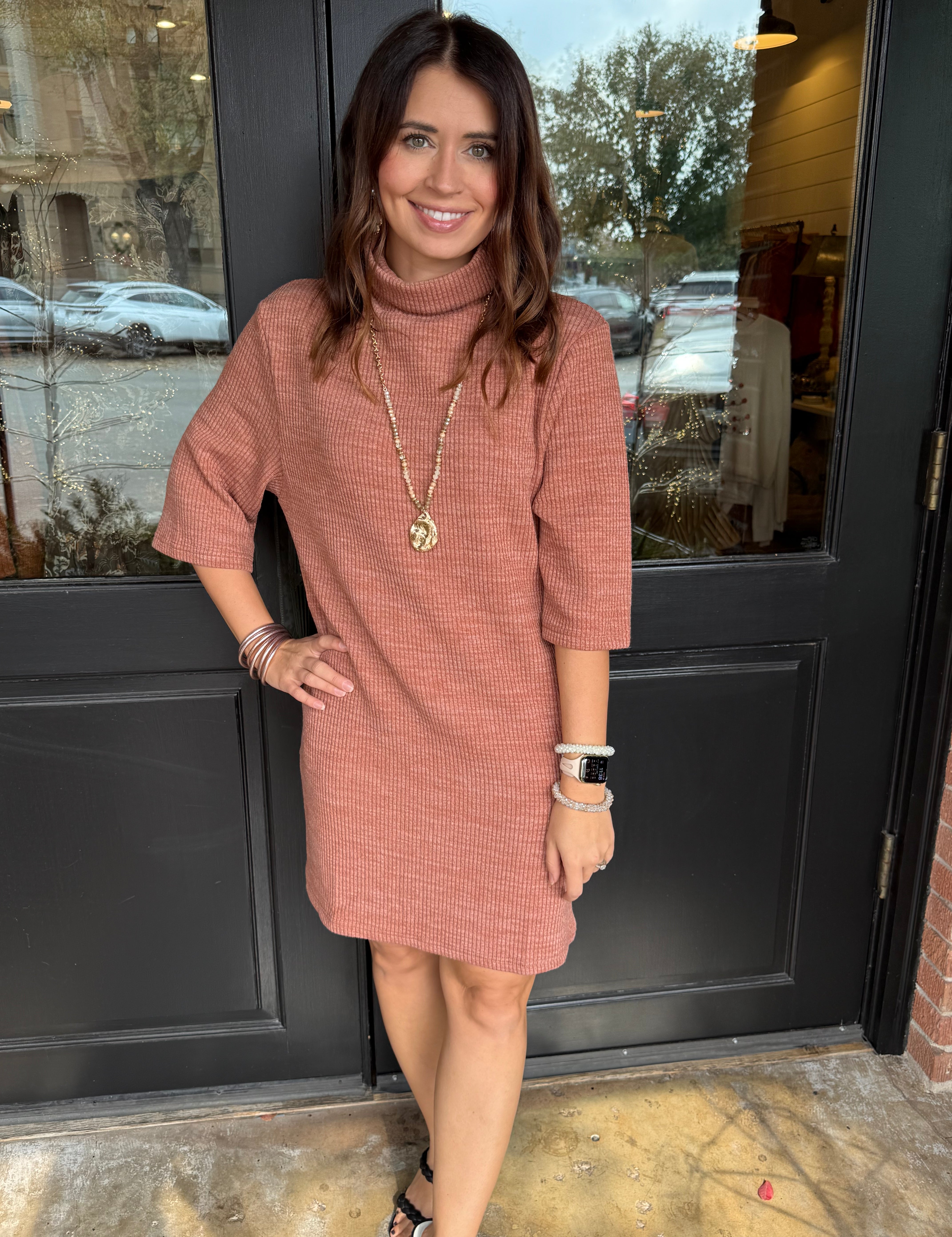 Tiffany Turtle Neck Knit Dress