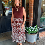 Belinda Mixed Midi Dress