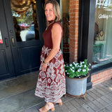 Belinda Mixed Midi Dress