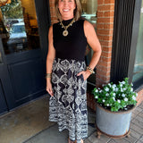 Belinda Mixed Midi Dress