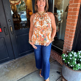 Olivia Floral Halter Top
