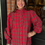 Victoria Plaid Top