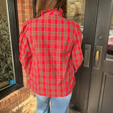 Victoria Plaid Top