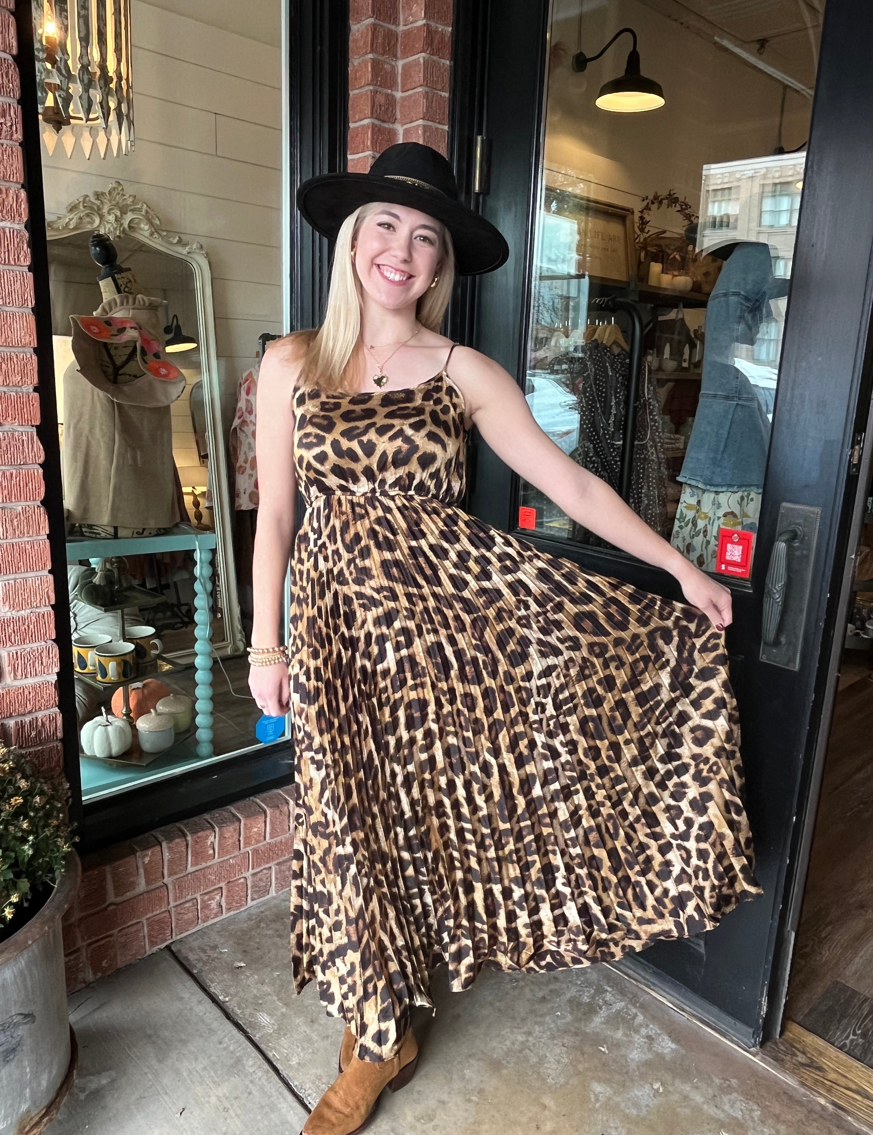 Delaney Leopard Dress