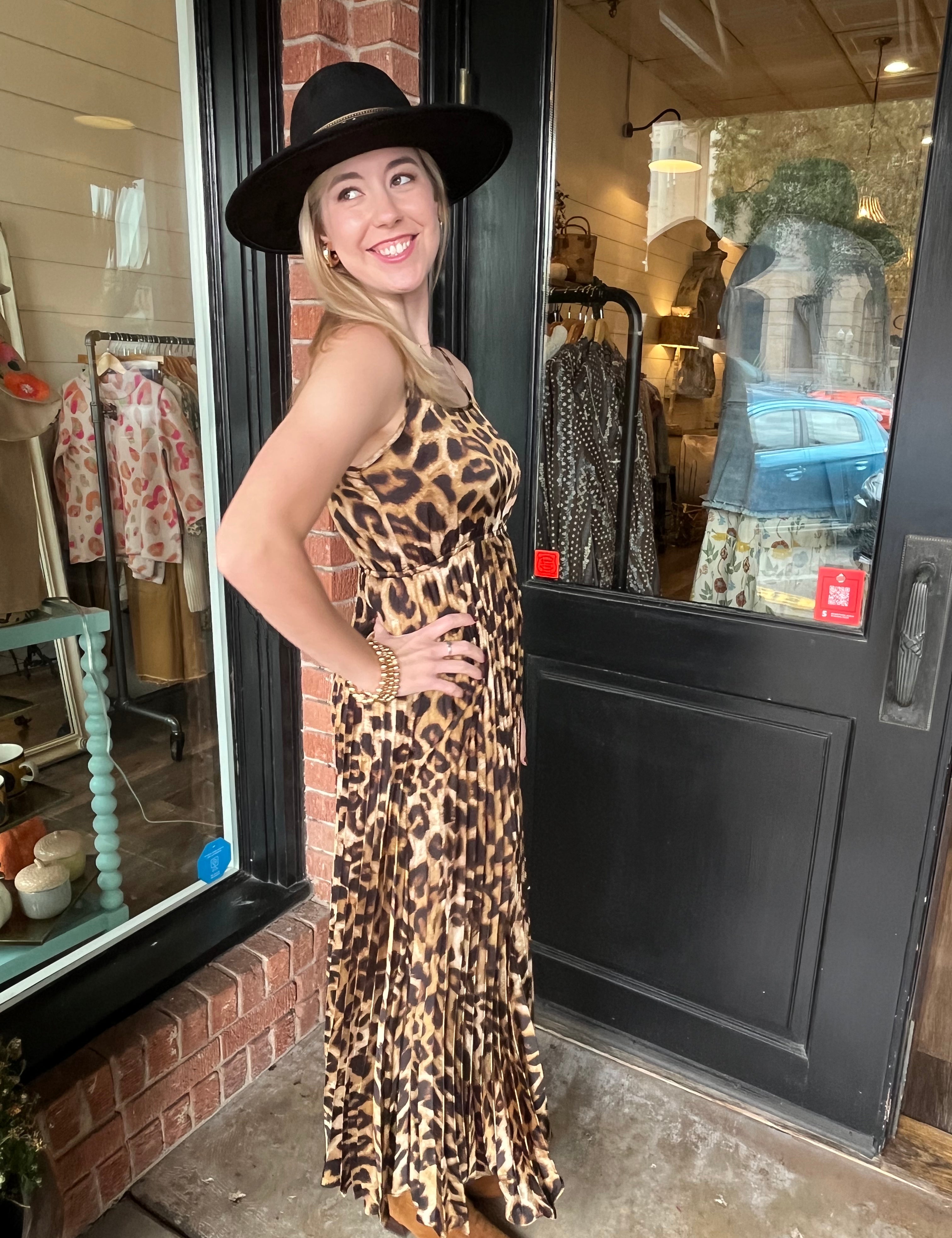 Delaney Leopard Dress