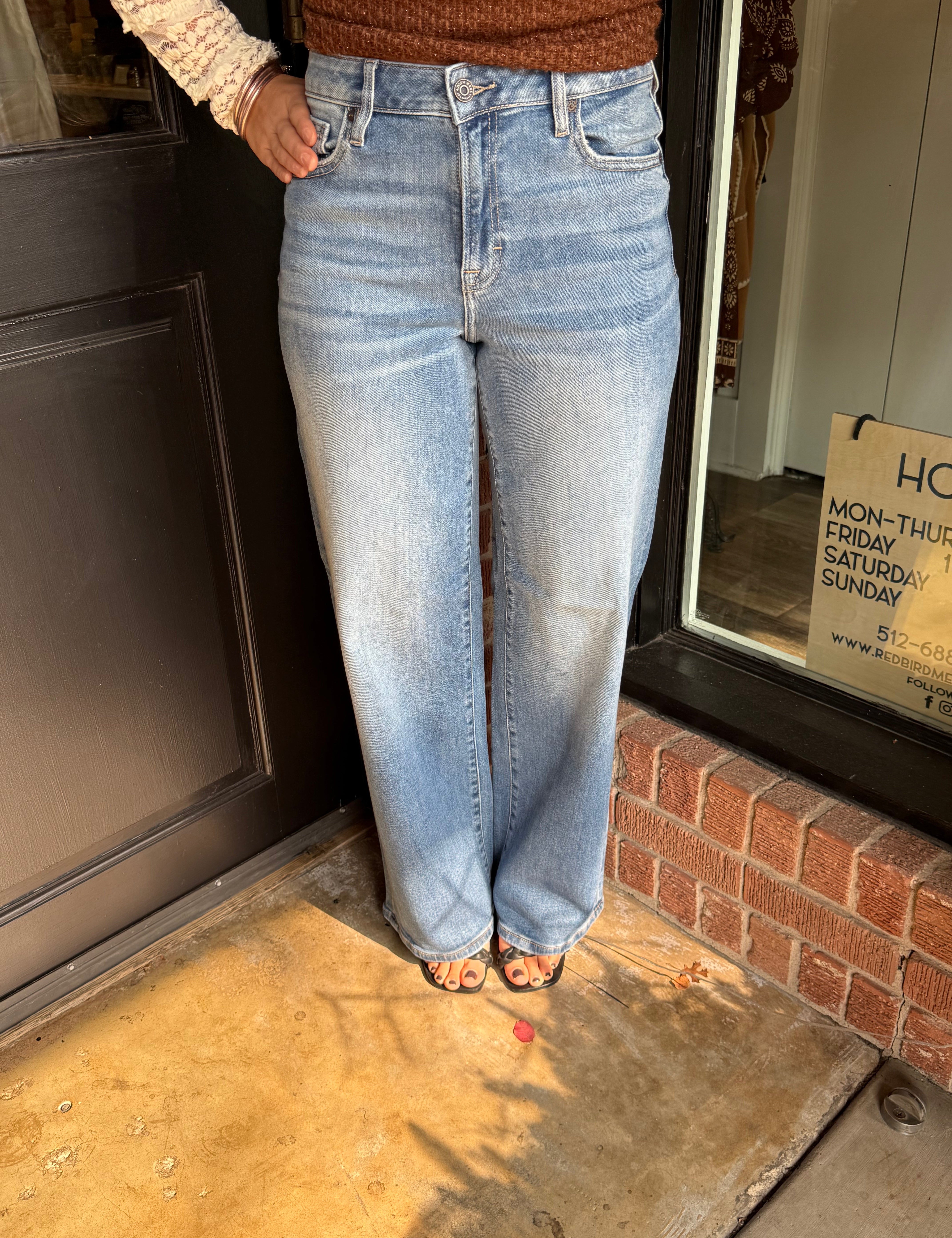 Cynthia High Rise Wide Leg Jean