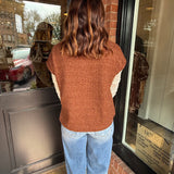 Judith Short Sleeve Tweed Top