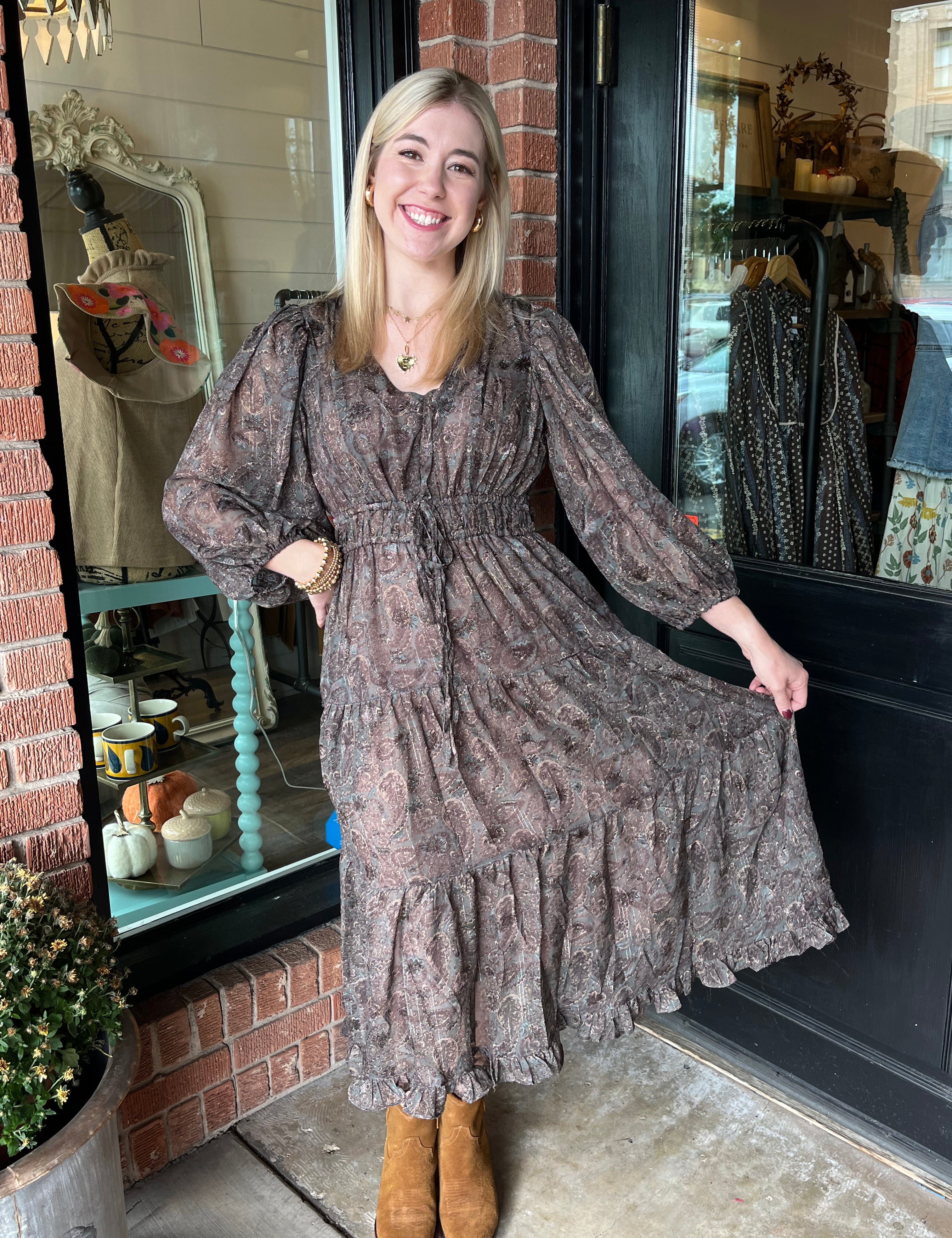 Carol Paisley Dress