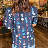 Hanna Puff Sleeve Ruffle Top