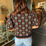 Elise Floral Sweater Top