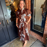 Nancy Floral Midi Dress
