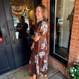 Nancy Floral Midi Dress