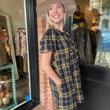 Claudette Plaid Dress