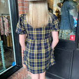 Claudette Plaid Dress