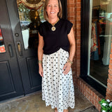 Carmen Polka Dot Midi Dress Set