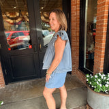 Nanette Washed Denim Top & Short Set