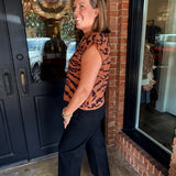 Gidget Animal Print Knit Top
