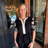 Angie Embroidered Blouse