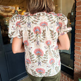 Sacha Floral Eyelet Top