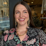 Miller Floral Ruffle Neck Dress