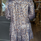 Tiera Navy Cheetah Print Mini