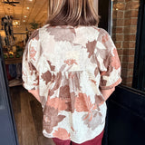 Storme Smocked V-Neck Top