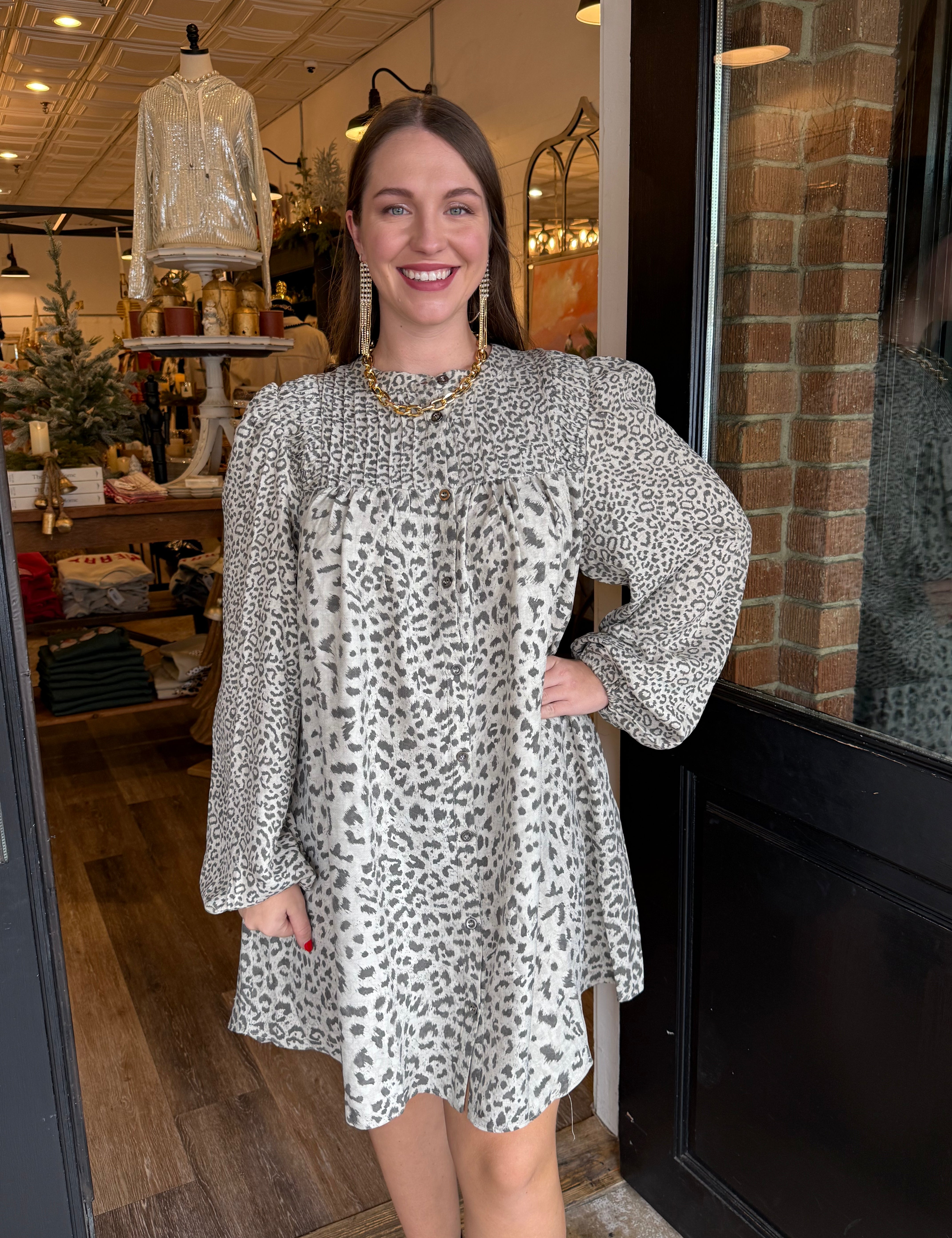 Lucinda Animal Print Dress