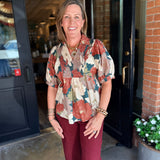 Storme Smocked V-Neck Top