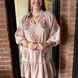 Payton Floral Embroidered Dress