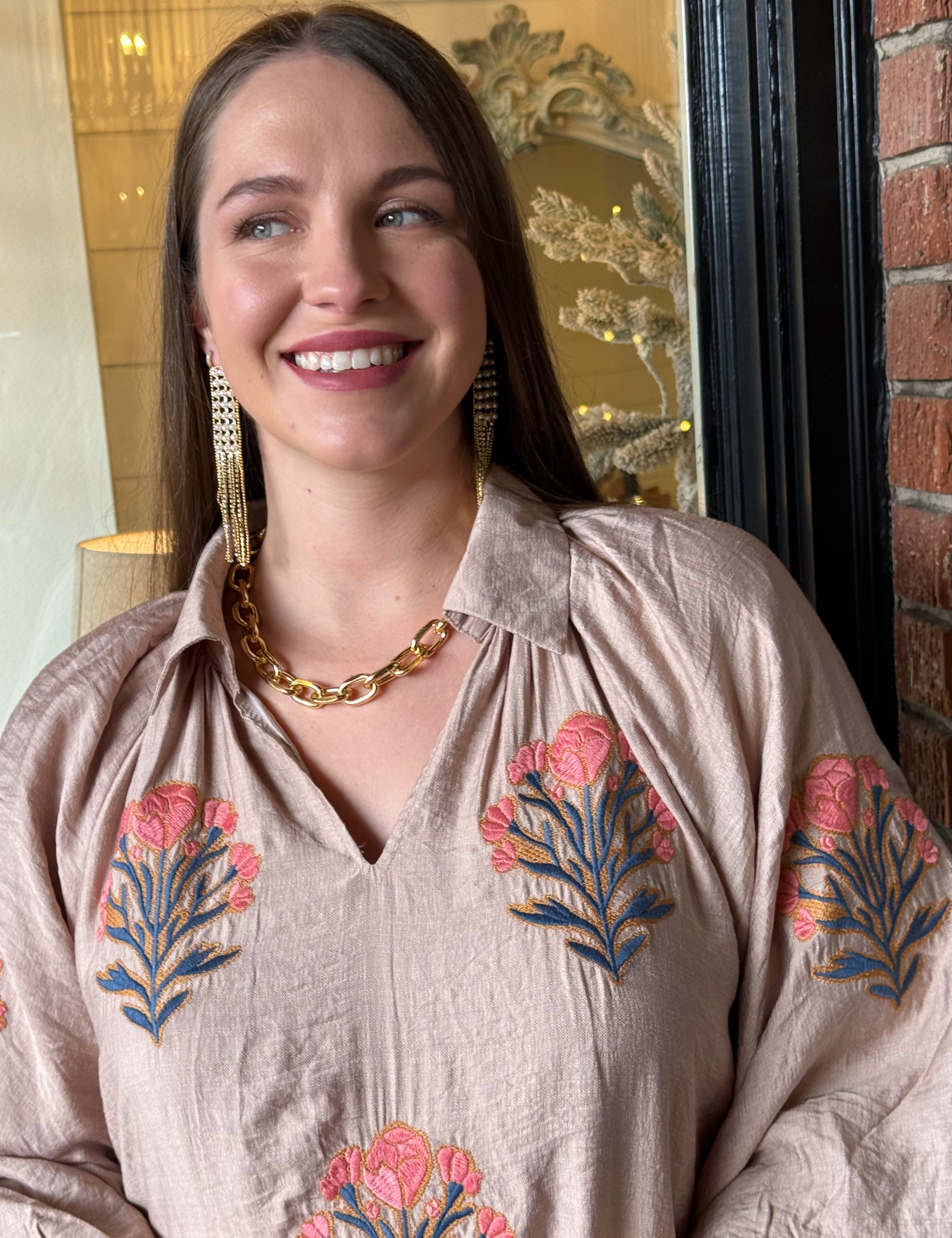 Payton Floral Embroidered Dress