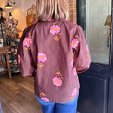Cecile Floral Button Down Top