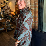 Lark Leaf Print Blouse