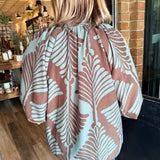 Lark Leaf Print Blouse