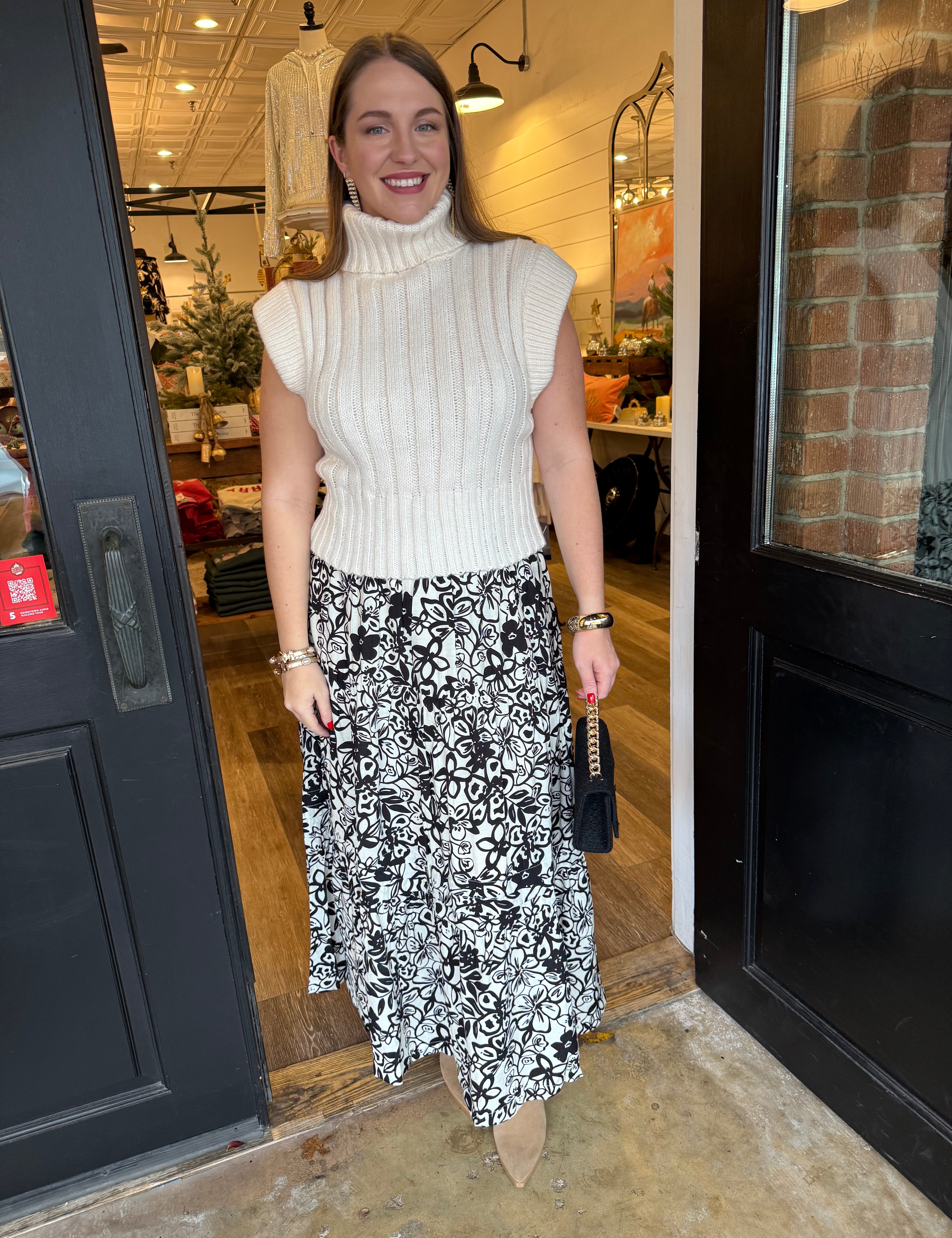 Lindy Floral Midi Skirt