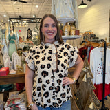 Shelly Leopard Top