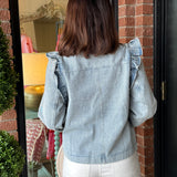 Stephanie Ruffle Denim Jacket