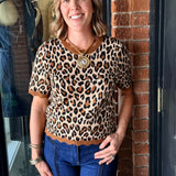 Felicity Leopard Knit Top