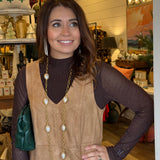 Maisie Faux Suede Shift Dress