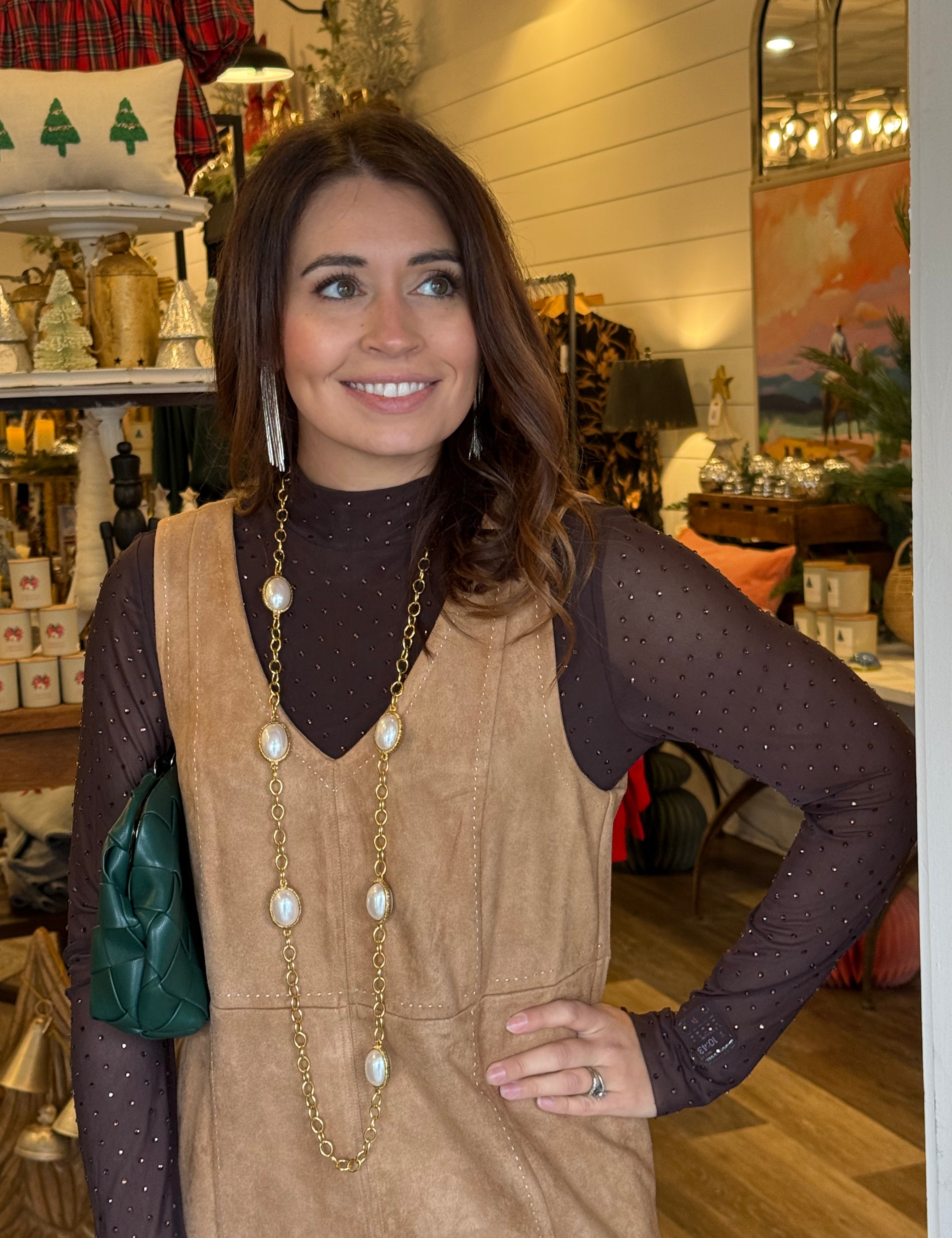 Maisie Faux Suede Shift Dress