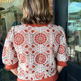 Juliana Floral Crochet Top
